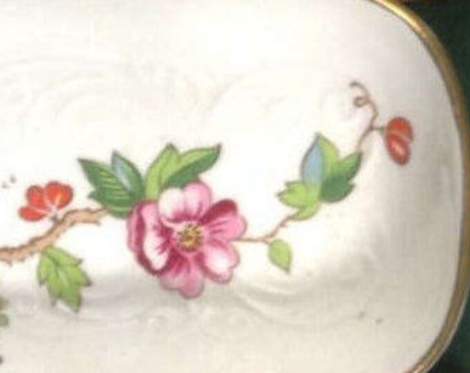 Pagoda Candy Dish by Crown Staffordshire Vintage Mint Tray England Boxed Gift Giftware Christmas