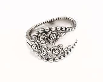 Vintage Sterling Silver Spoon Ring - Authentic Handmade Spoon Rings