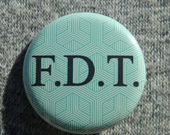 FDT - Not my president Button/Magnet/Bottle Opener Donald Trump