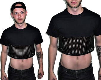 MY Square Mesh Crop Top