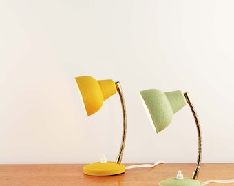 Pair of french mid-century bed lamps by Aluminor - Made in France - ca. 1950s