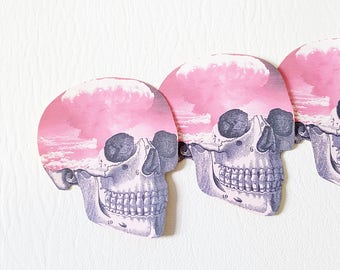 Skull Sticker Atomic Cloud Pastel Goth Sticker Laptop Sticker Planner Sticker Cute Stationary