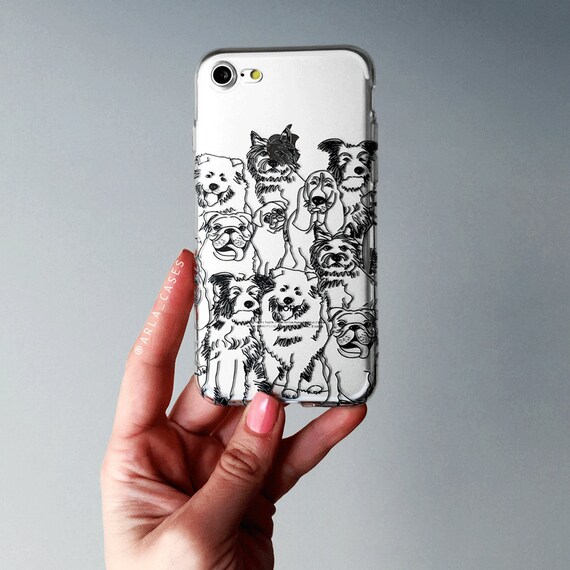 Dog Phone Case Dog Lover Gift Clear iPhone Cases Samsung
