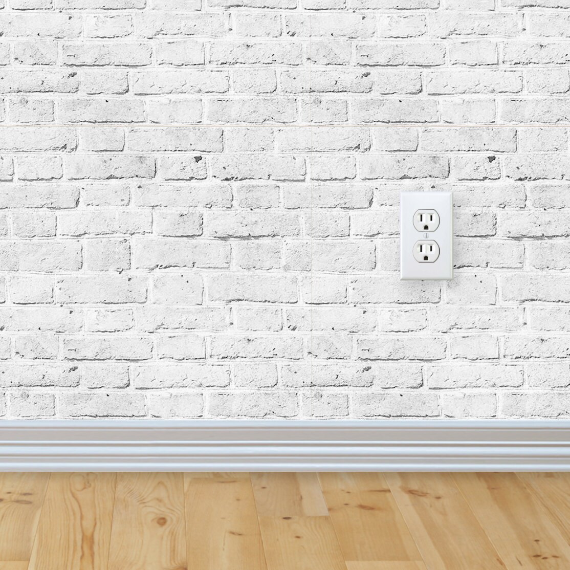 Sample White Brick Selfadhesive Removable Wallpaper