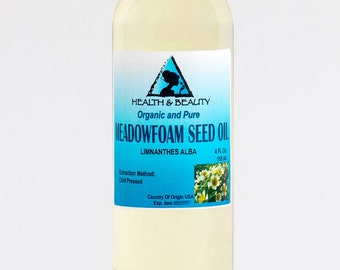 4 oz MEADOWFOAM SEED OIL Organic Carrier Expeller Pressed 100% Pure