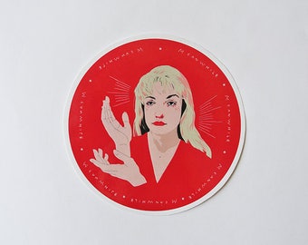 Laura palmer / Meanwhile - circle sticker