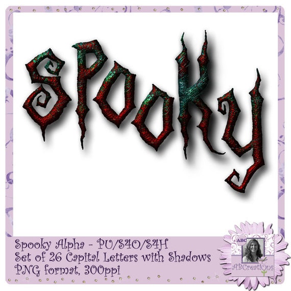 Spooky Alphabet, Font, Text, Halloween, Scary, Beetlejuice, Edward Scissorhands