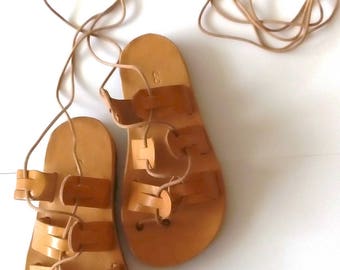 Baby gladiator sandals, baby girl sandals, leather sandals, baby shoes, greek leather sandals, infant gladiator sandals, barefoot sandals