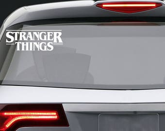 Stranger Things vinyl decal / Car window or bumper Laptop phone iPhone Wall Art Sticker Decals / Living room home decor/ removable die-cut
