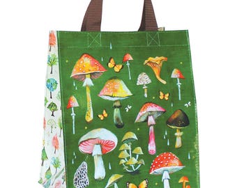 Mushroom Reusable Tote Bag | Small Grocery Bag