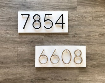 House numbers modern plaque House numbers modern plaque