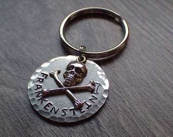 Dog ID Tag - Skull Dog Tag - Skull Pet Tag - Simple Pet Tags - Simple Dog Tags - Textured Pet Tag - Skull and Bones - Pet ID Tags - Dog Tags