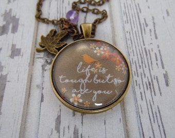 Inspirational & Encouraging Necklaces by UpWordsDesigns on Etsy