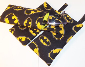 Eye Glasses Cases/ Geeky Eye Glass Cases Batman Inspired /Handmade/Eye Glass Pouch/Glasses Holder
