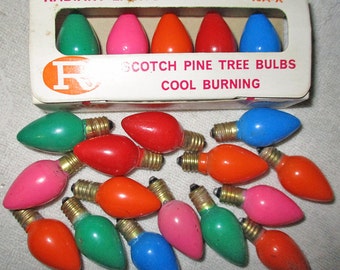 Vintage NOMA Christmas Lights MERRY CHRISTMAS Tree Top by NoellKat