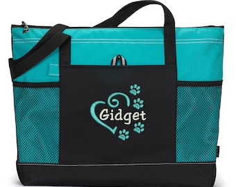 Dog Tote Personalized Embroidered Pet Travel Tote