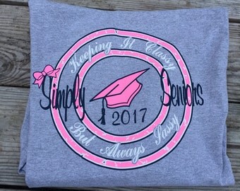 Senior Shirt 2018, Simply Seniors, like Simply Southern, Long Sleeve Tee, Graduation Shirts, Southern T Shirt, Senior Shirt, Class of 2018