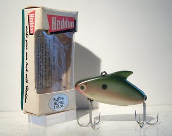 Leurre De Pêche Vintage Heddon Super Sonic - Années 70 - Original USA
