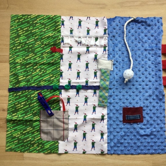 SALE Alzheimer's Fidget quilt Fidget blanket