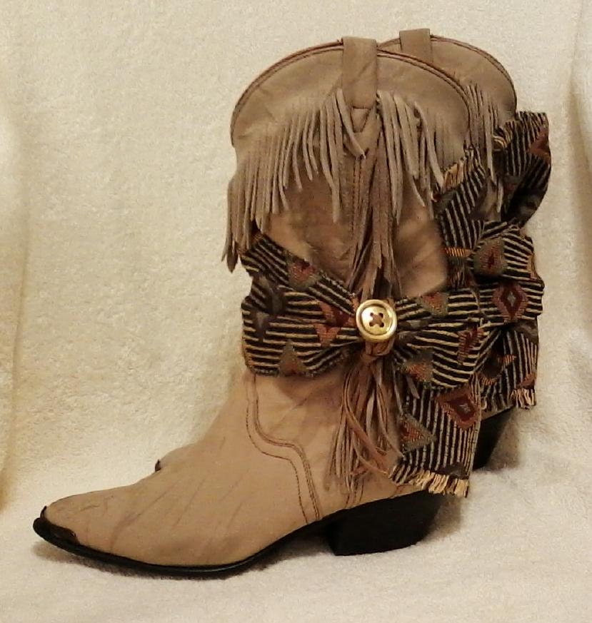 Tapestry Boot Wraps Boho Style