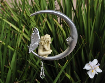 Moon Fairy+Fairy Garden+Fairy Sculpture+Fairy Statue+Fairy Figurine+Fairy Garden Miniature+Fairy Garden Supplies+Fairy Garden Accessories