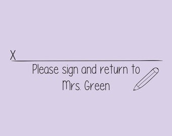 Self Inking Stamp Teacher Stamp Teacher Gift Personalized Stamp