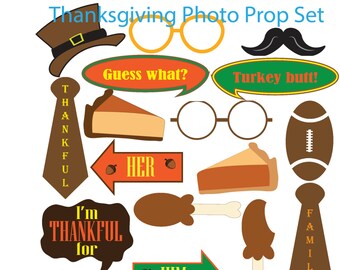SALE * Thanksgiving Photo Booth Props
