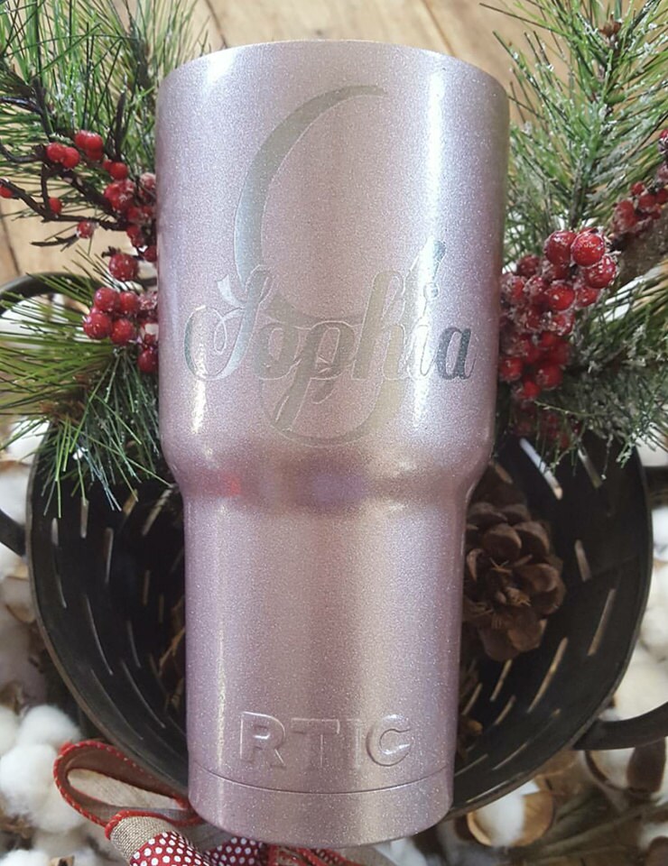 Rose gold powder coated Yeti Powder coated Rtic Painted