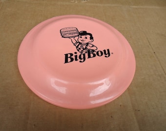vintage frisbee game toy,big boy restaurant gift souvenir promotional,restaurant food advertising