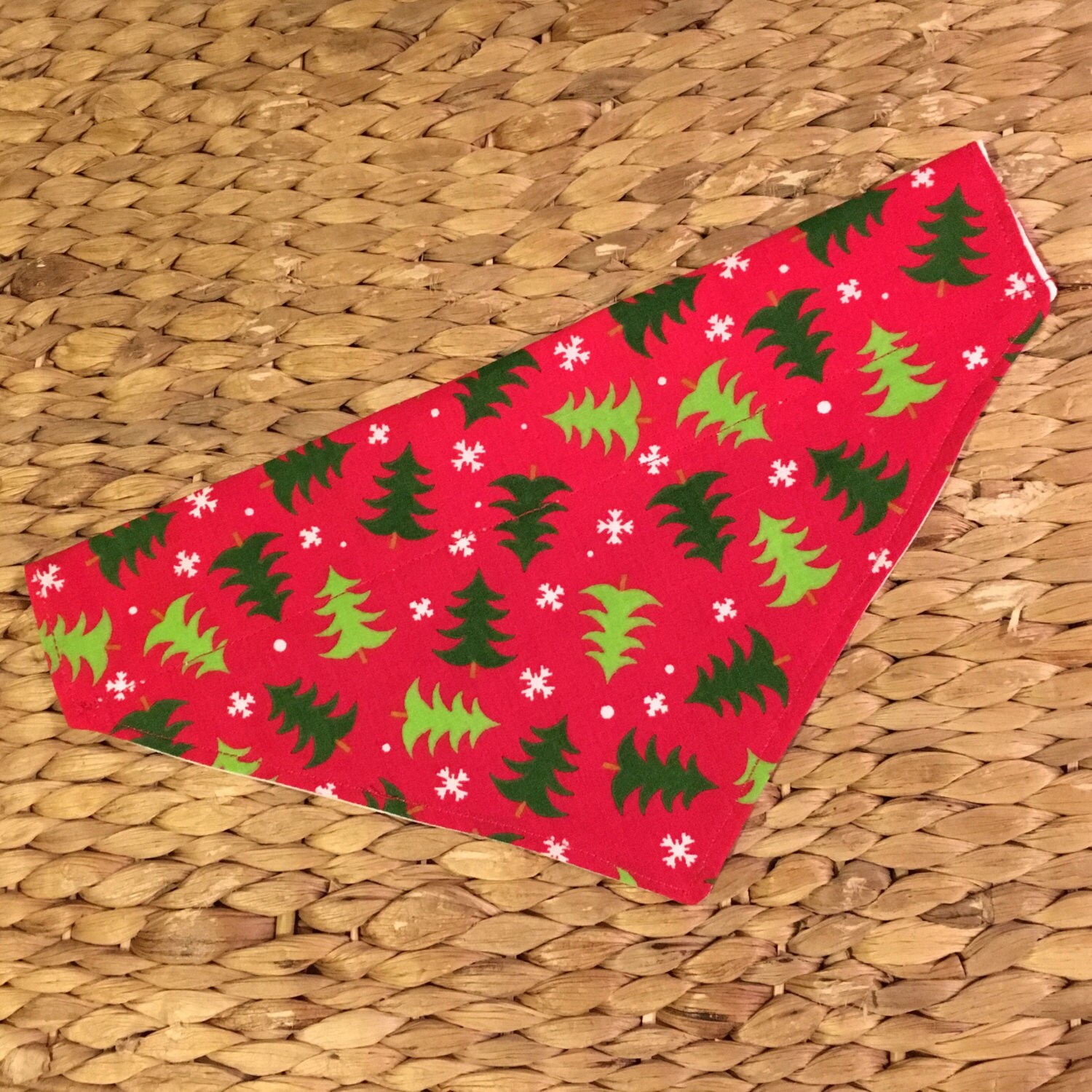 Christmas Tree Dog Bandana Over the Collar Doggie Bandana