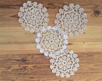 Crocheted Doilies (Set of 4)