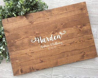 Rustic Wedding Guest Book Alternative, Wood Sign Names Guest Book Alternative, Rustic Chic Wood Wedding Sign,