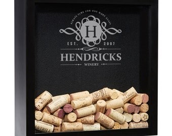 Wine Cork Holder, Wine Cork Shadow Box, Wine Shadow Box, Wine Lover, Wine Gift, Bridesmaid Gift, Bridal Shower Gift