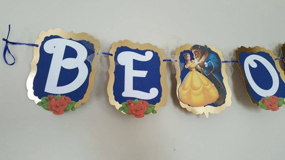 Be Our Guest Beauty and the Beast Banner / Elegant / Garland