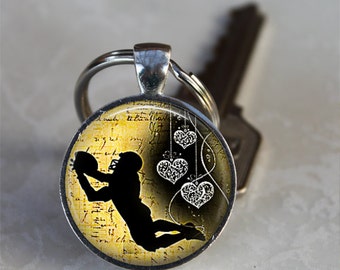 Daddy's Team' Football Player Keyring – Gerties Treasure Box