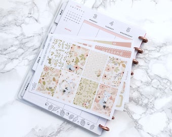 MATTE Classic HP Foxy Floral Planner Sticker Kit - For Classic Happy Planners