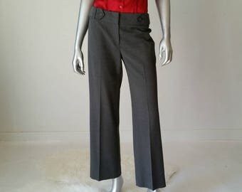 90s Pants | Gray Pants | Petite Clothing | Preppy Clothing | Gray Trousers | Vintage Small