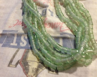 Bottlecap clear African Beads