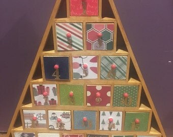 Deco Mod-Podged Christmas Advent Calendar