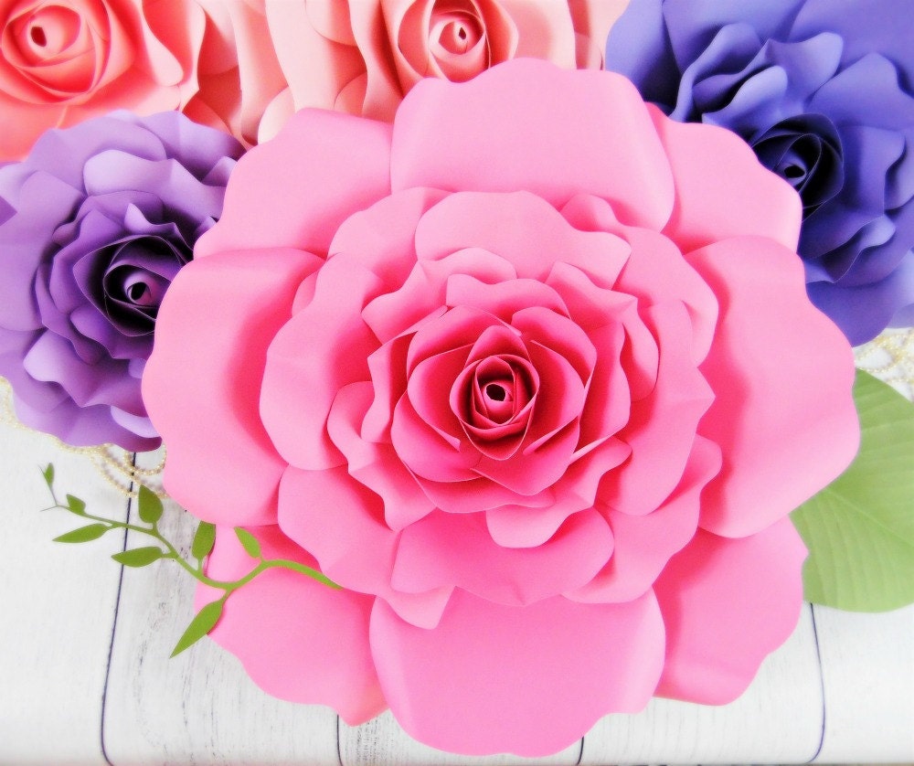 Giant Paper Rose Patterns & Tutorials DIY by ...