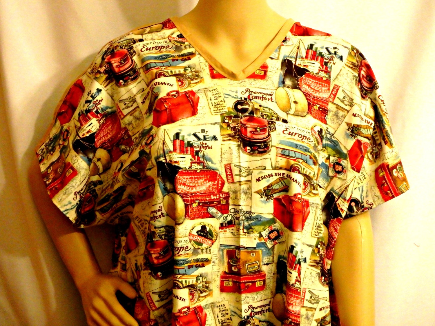 Cotton Hospital IV Gown for Bed bound Fits to Plus Size Cruise