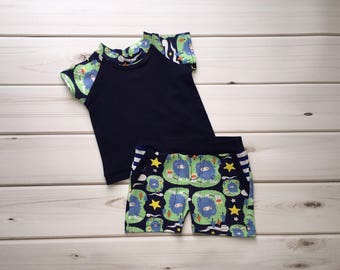 Gender Neutral Outfit - Where the Wild Things Are Baby Clothes - Where the Wild Things Are - Handmade Infant Outfit - Summer Baby Set - Baby