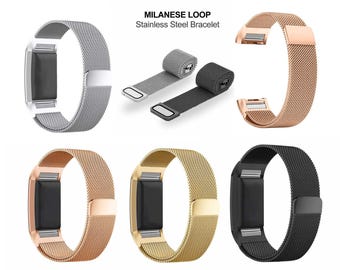 Milanese Loop Watch Band stainless steel Magnetic Strap For Fitbit Charge 2