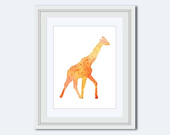 Giraffe printable - Safari Wall Art - Safari Nursery Decor - Jungle Wall Art - Giraffe decor - boy print - Playroom Decor - Nursery Decor
