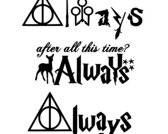 Always Harry Potter HP car, tablet, laptop vinyl decal sticker