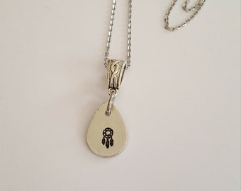 Dream Catcher Necklace//Dream Catcher // Great Gift for Anyone // Pewter Dream Catcher Necklace.