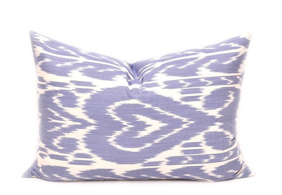 Blue Throw Pillow Blue Lumbar Pillow Blue Decorative Pillow