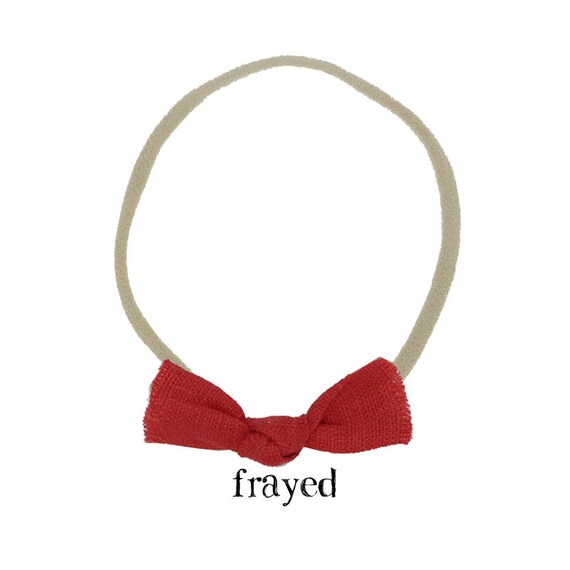 Baby Headband / Red Infant Headbands / Nylon Headband / Baby