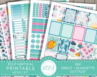 Christmas Printable Stickers Weekly Planner Kit ECLP