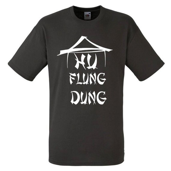 Joke HU FLUNG DUNG wrong t shirt Chinese Word Jumble High